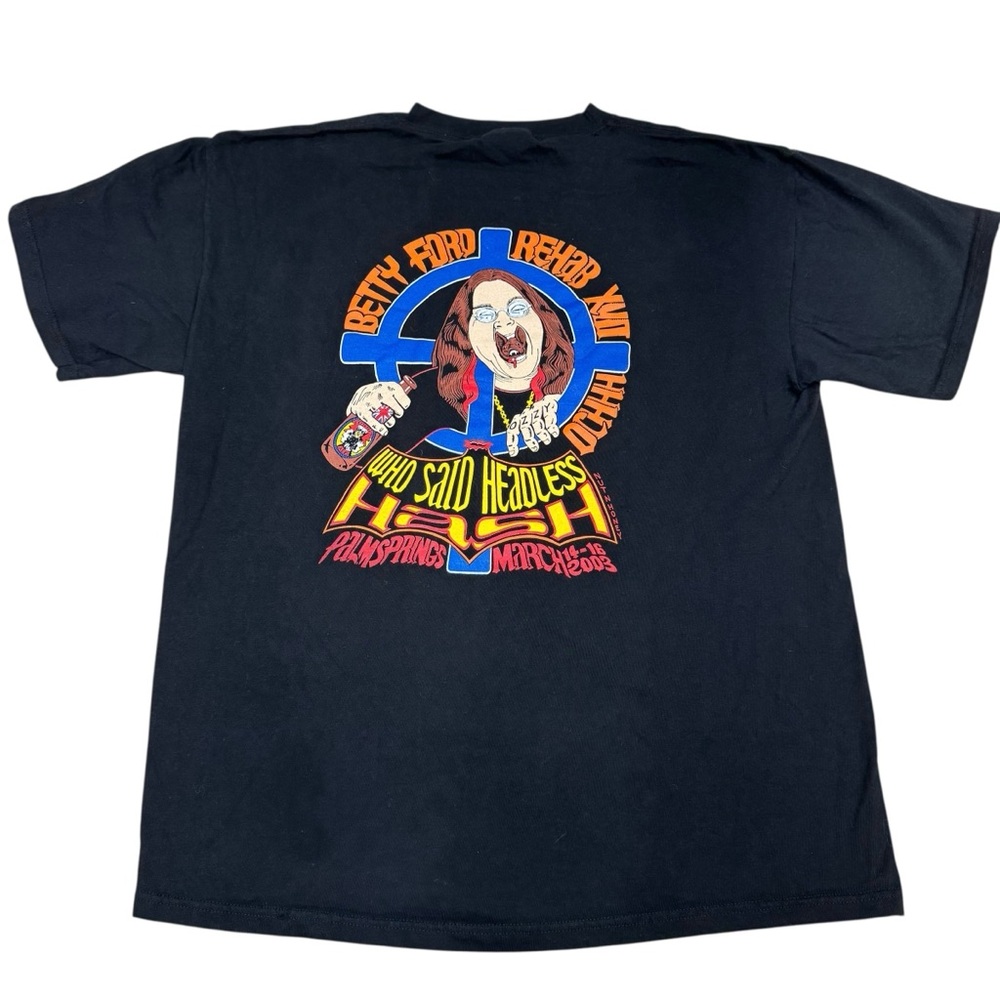 OZZY Ozbourne Betty Ford Rehab XVII Vintage T-Shirt 2003 Who Said Headless Hash
